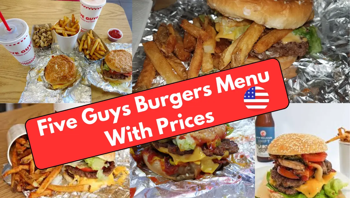 Five Guys Burgers Menu With Prices