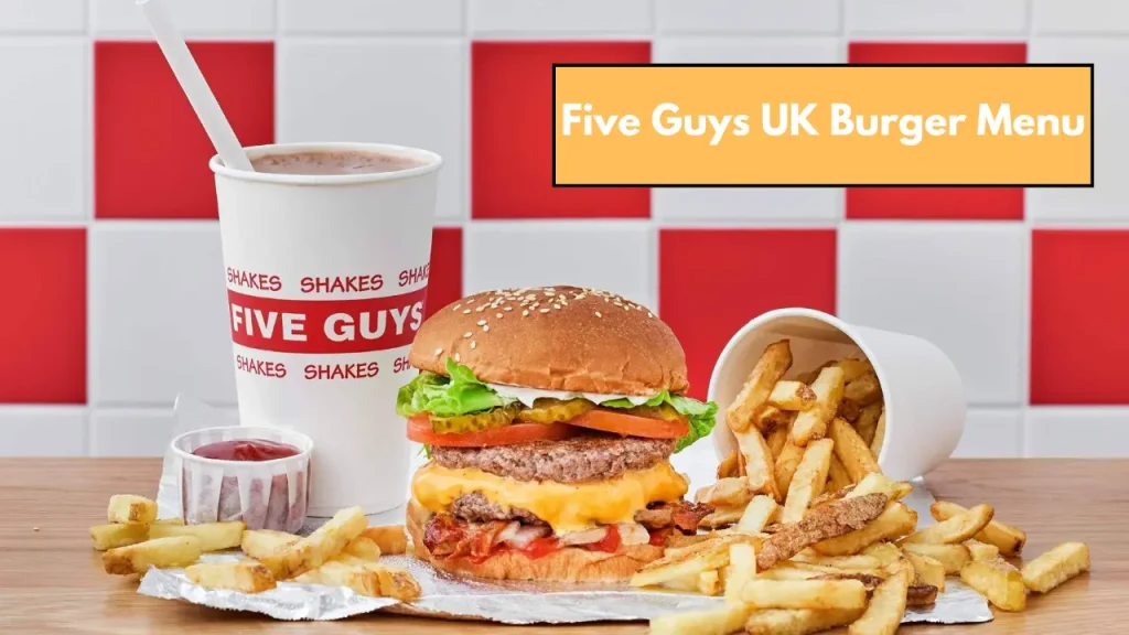 Five Guys UK Burger Menu